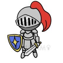 騎士のミニキャラ