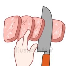 鶏肉のそぎ切り