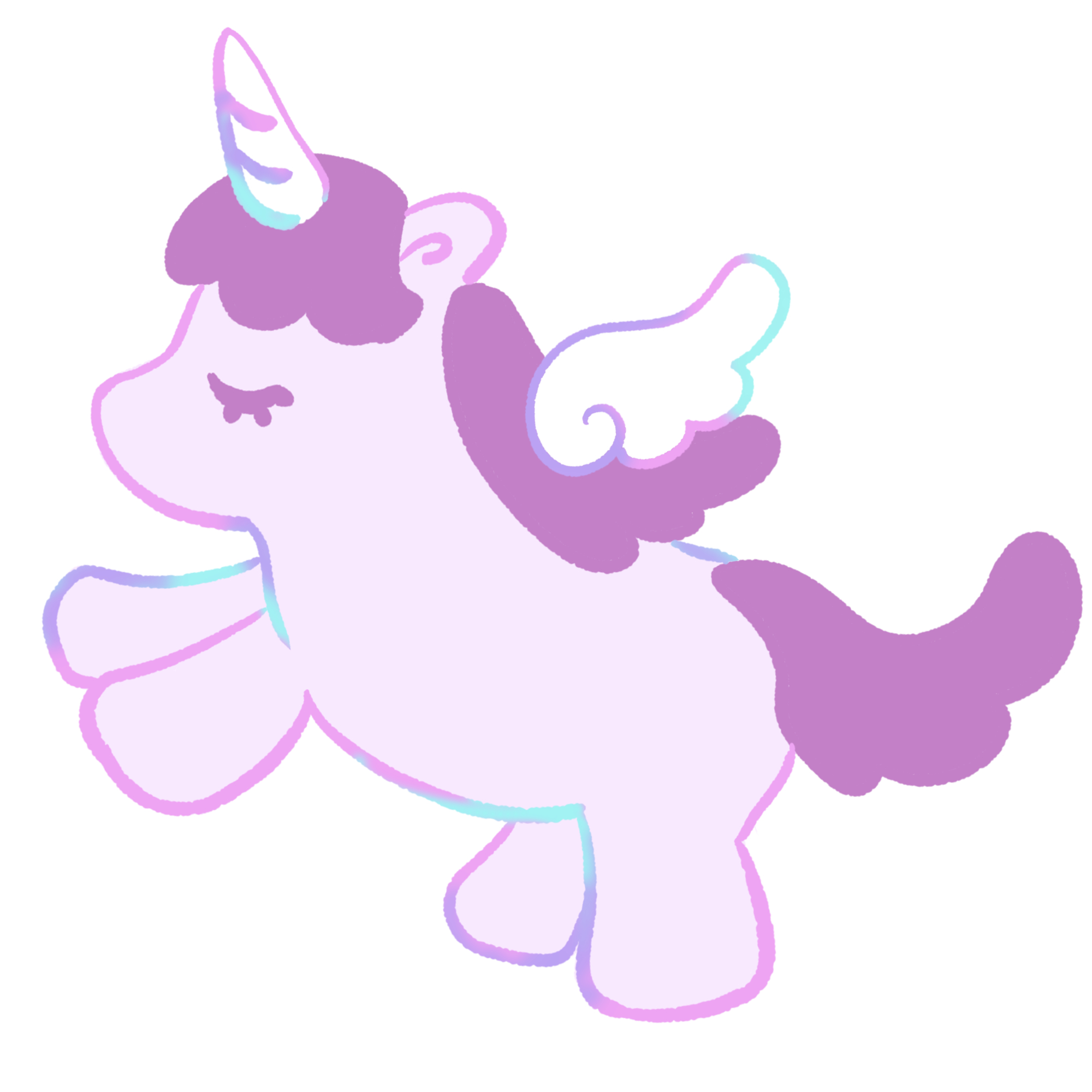 ユニコーン イラスト かわいい