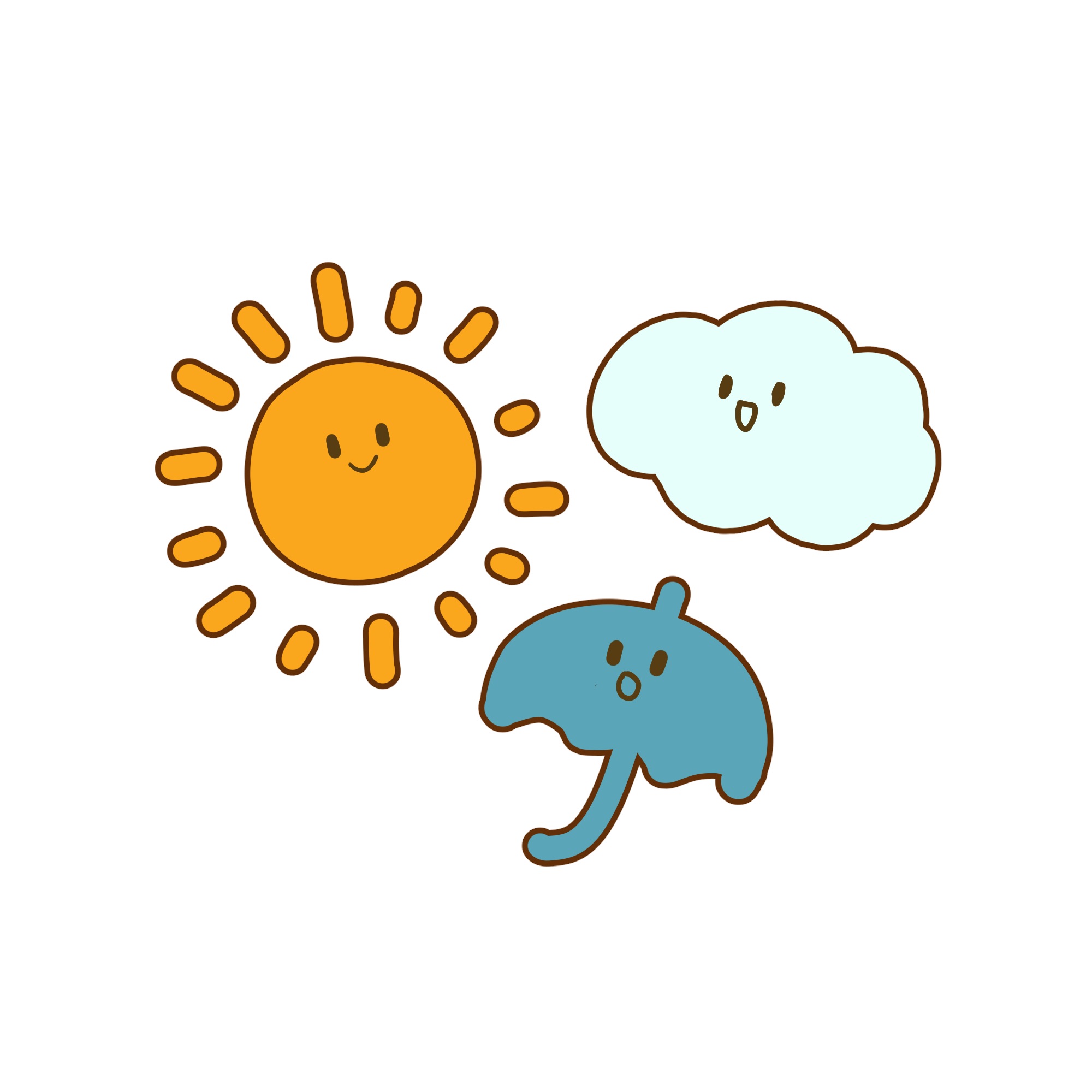 かわいい 太陽 イラスト