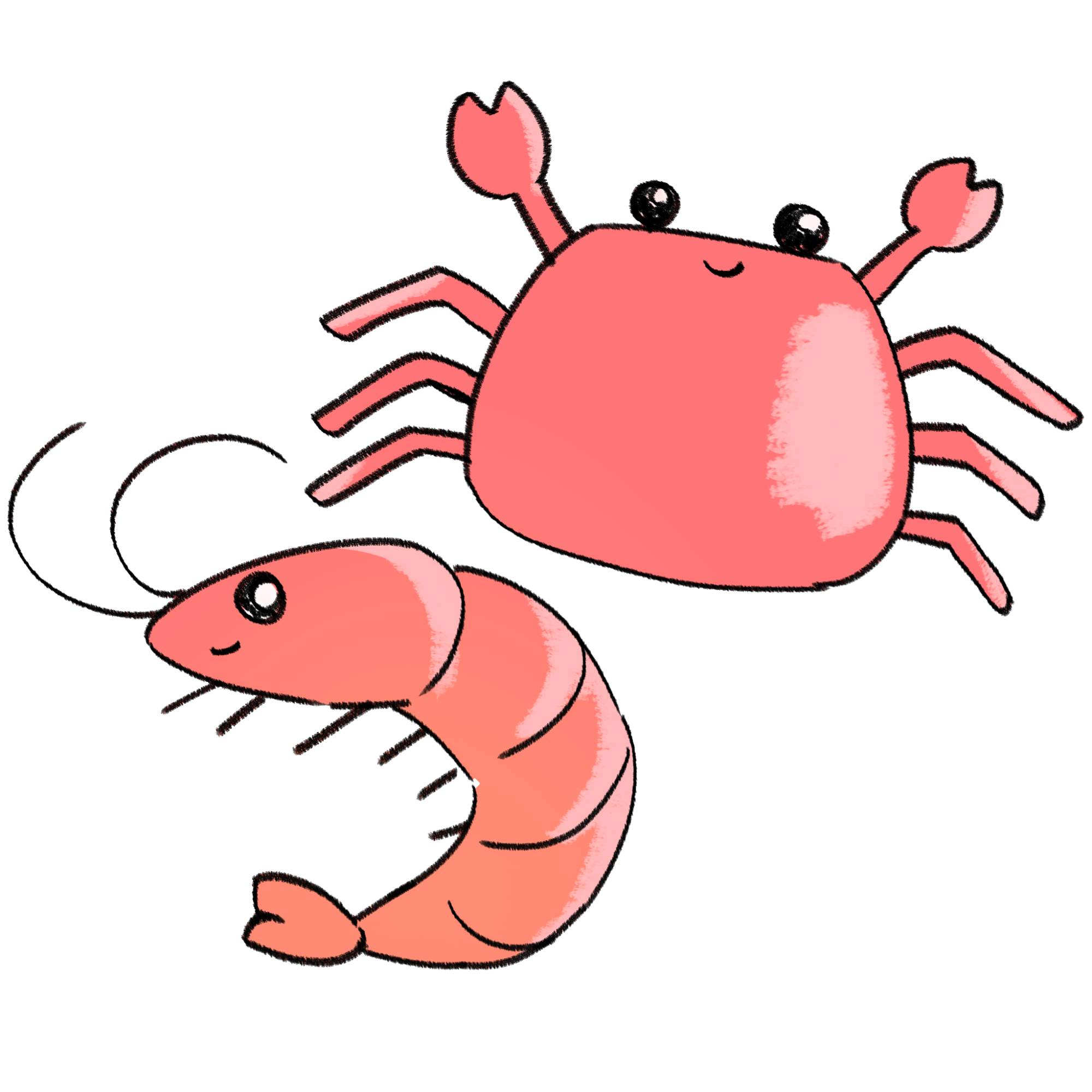 かわいい海の生き物のイラスト素材 - フリーイラスト素材配布サイト 無料イラスト素材アタム