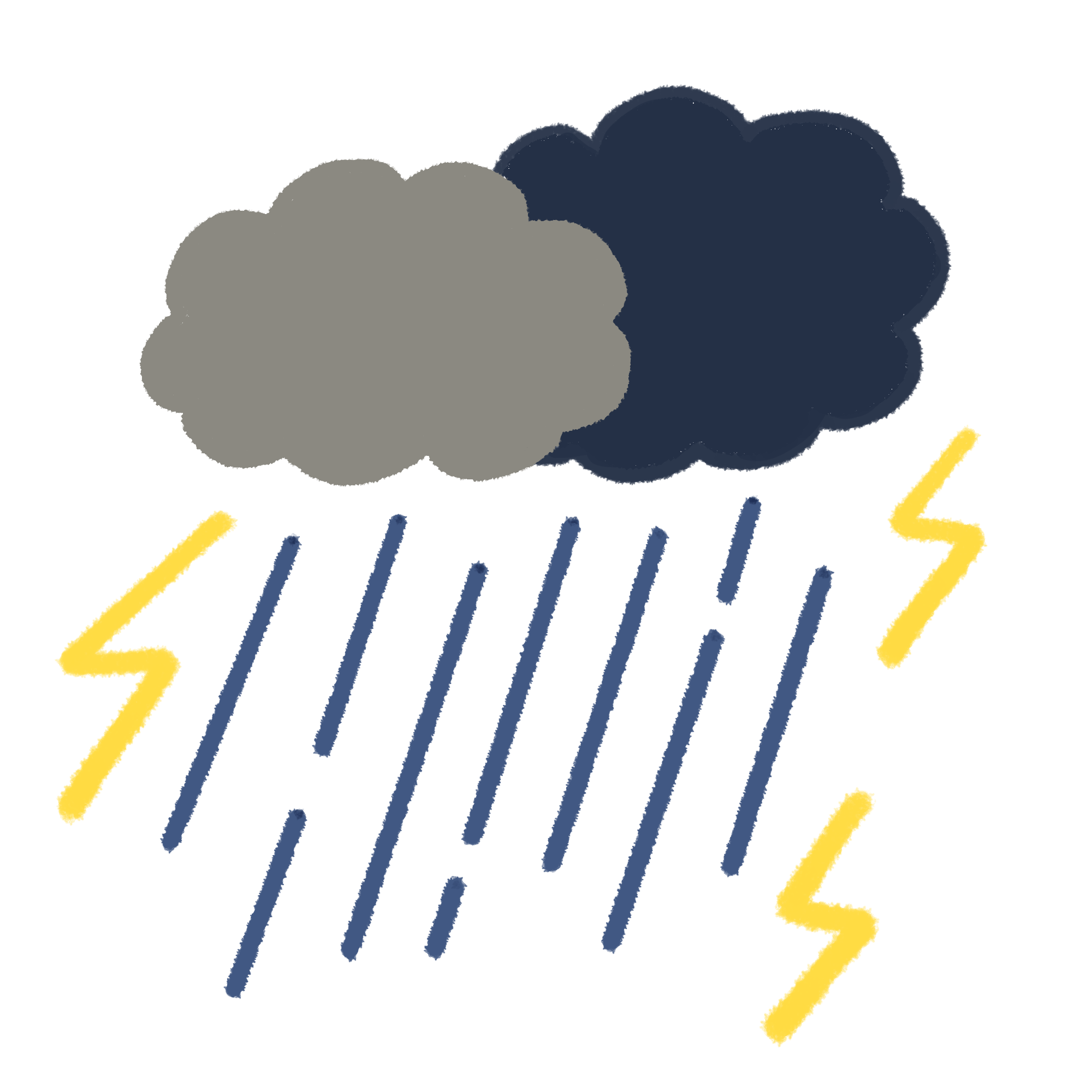 雨のイラスト素材 - イラスト素材を無料でダウンロード 無料イラスト素材アタム