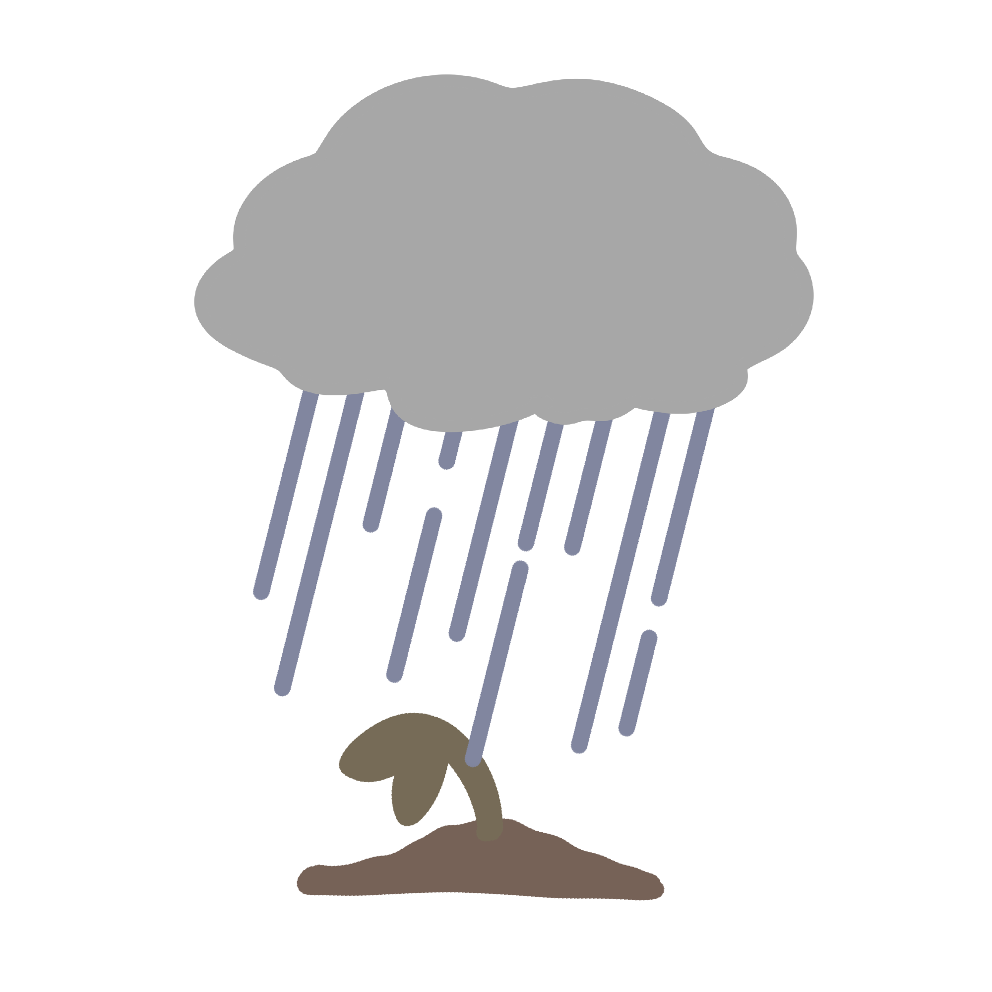 雨のイラスト素材 - イラスト素材を無料でダウンロード 無料イラスト素材アタム