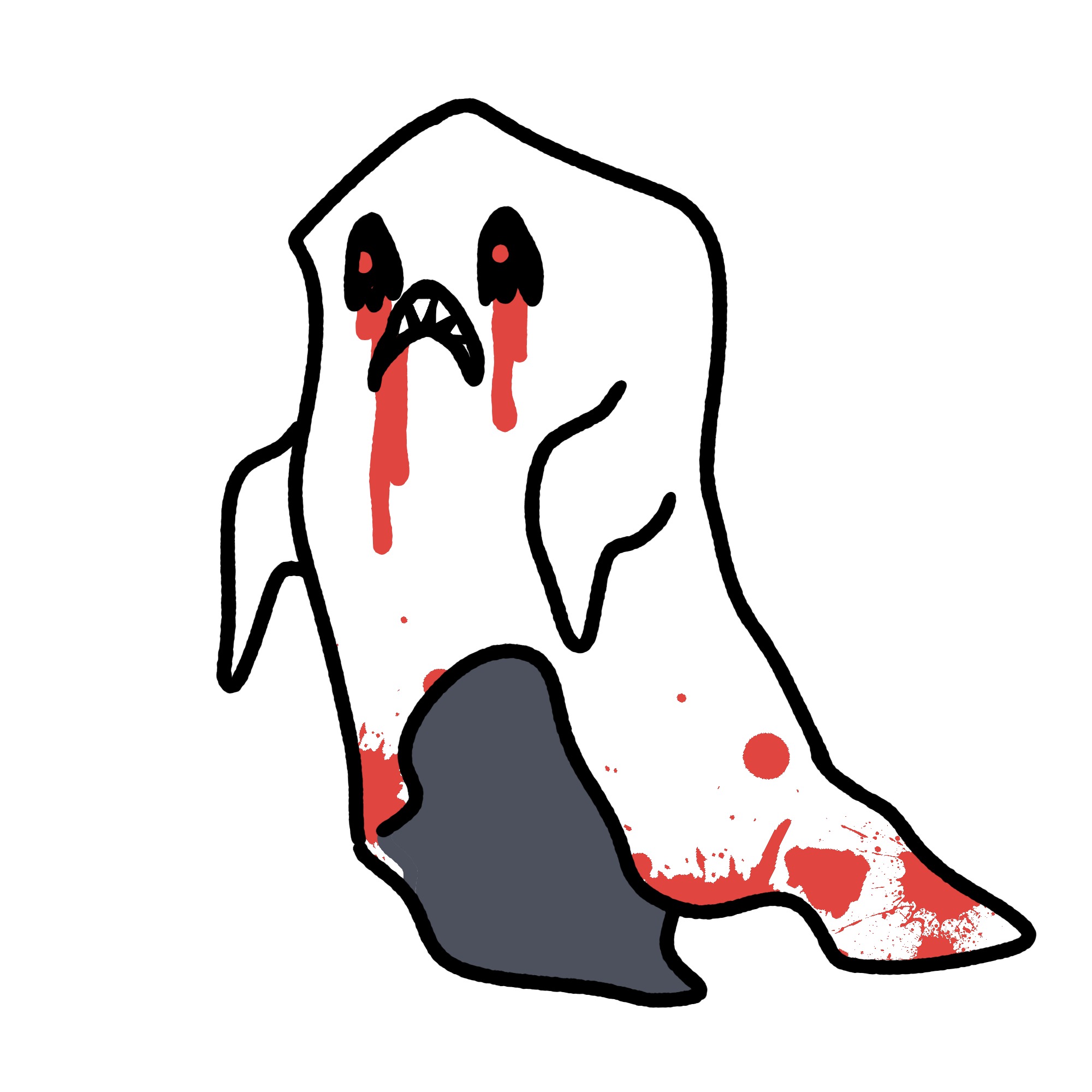 おばけ イラスト こわい