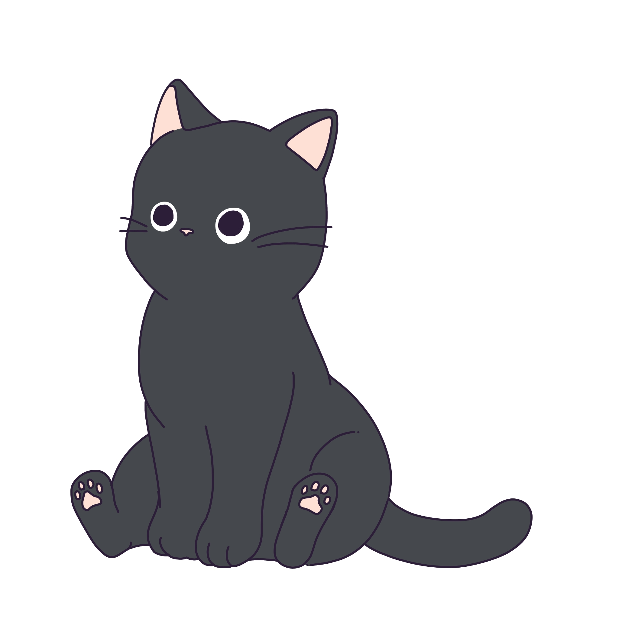 かわいい猫のイラスト素材 - フリーイラスト素材配布サイトIllustATAM