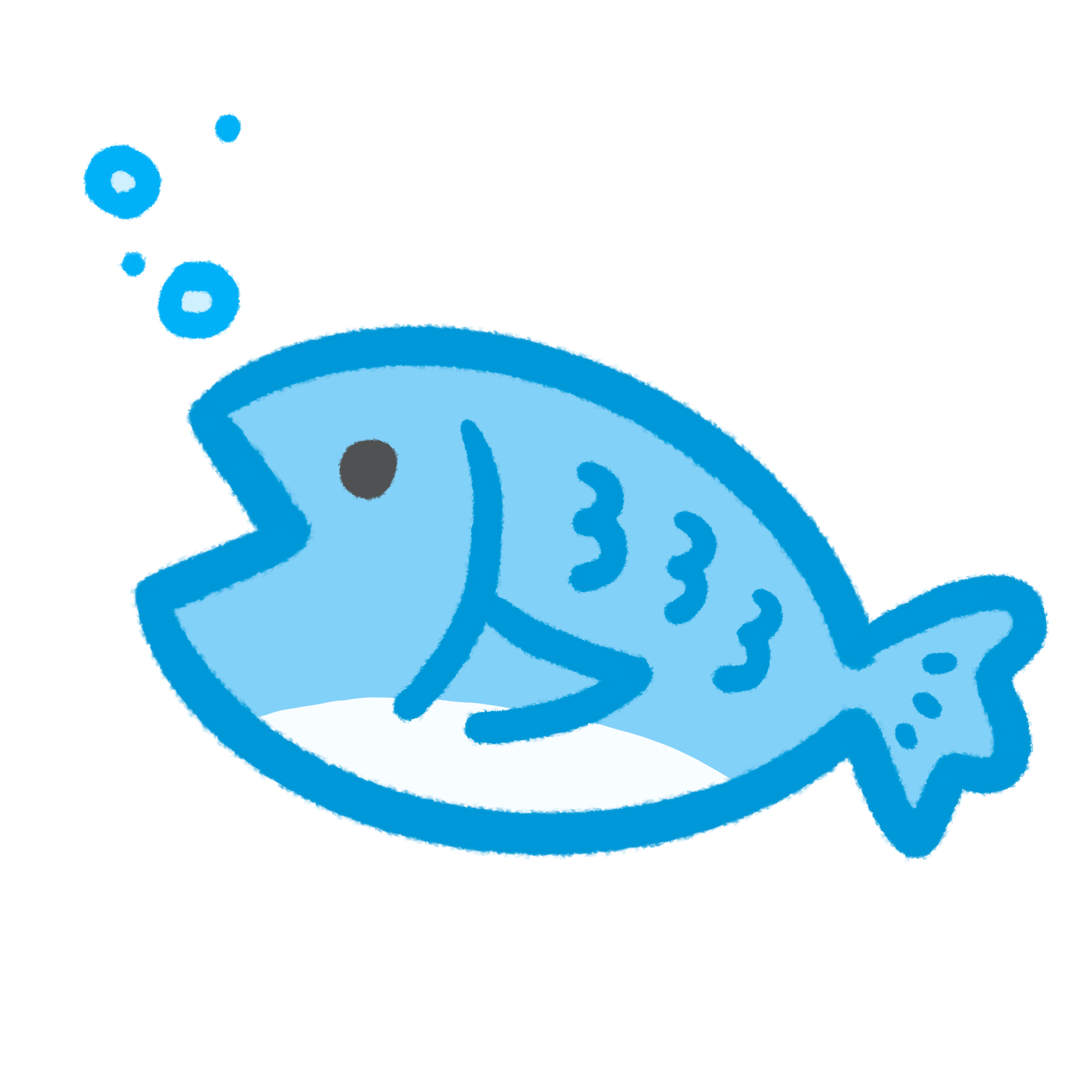 ゆるい魚のイラスト素材 - フリーイラスト素材配布サイト 無料イラスト 