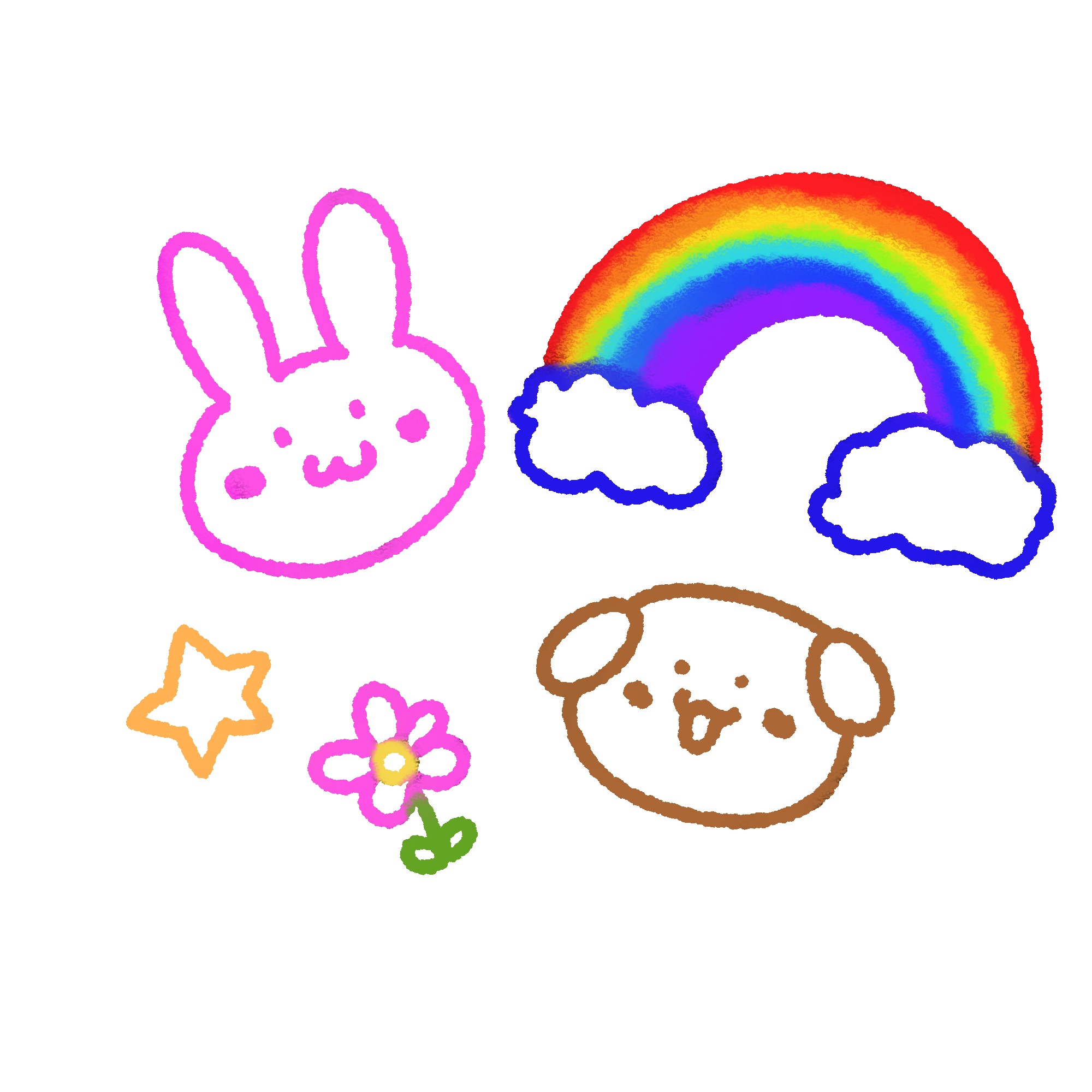クレヨン イラスト かわいい