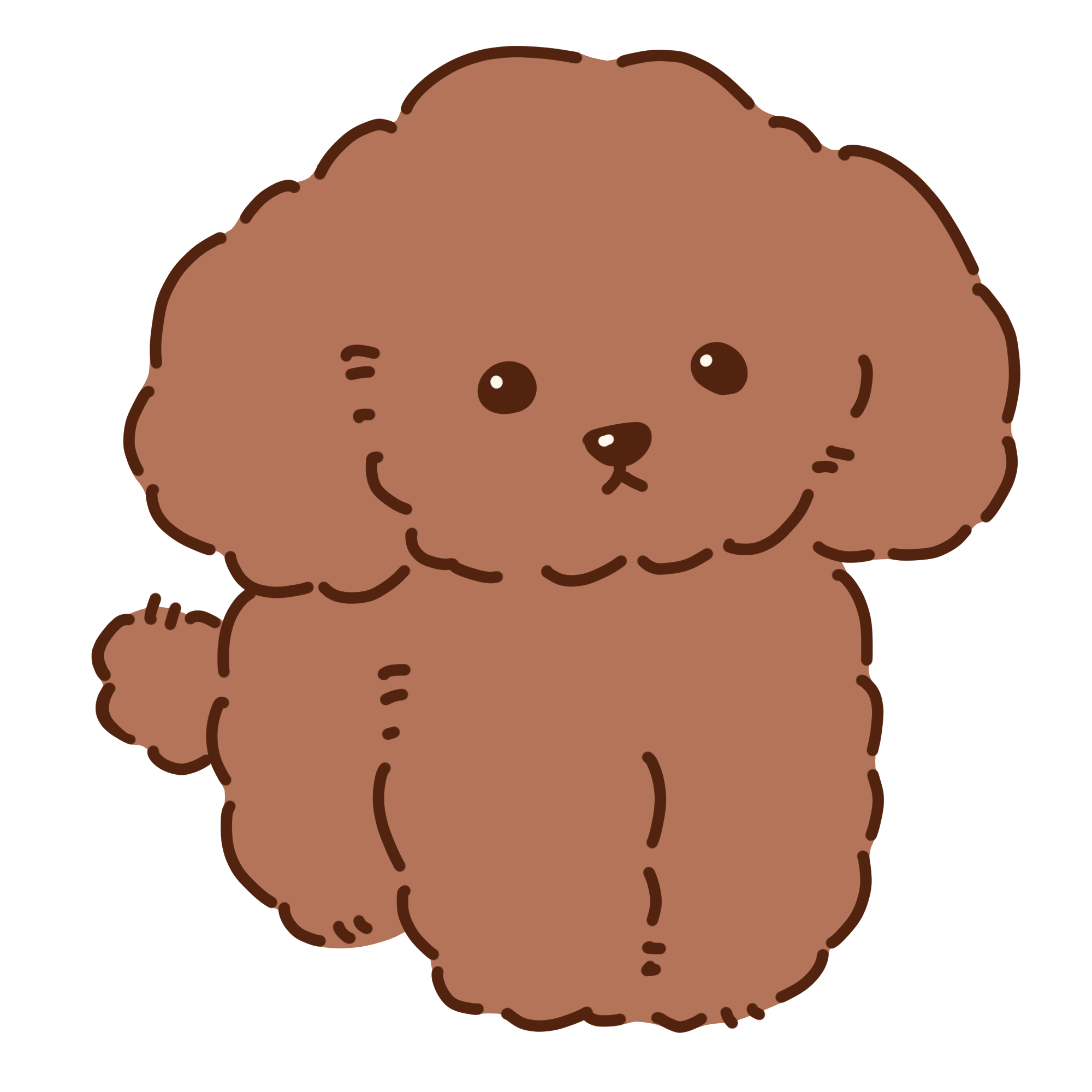 トイ プードル イラスト