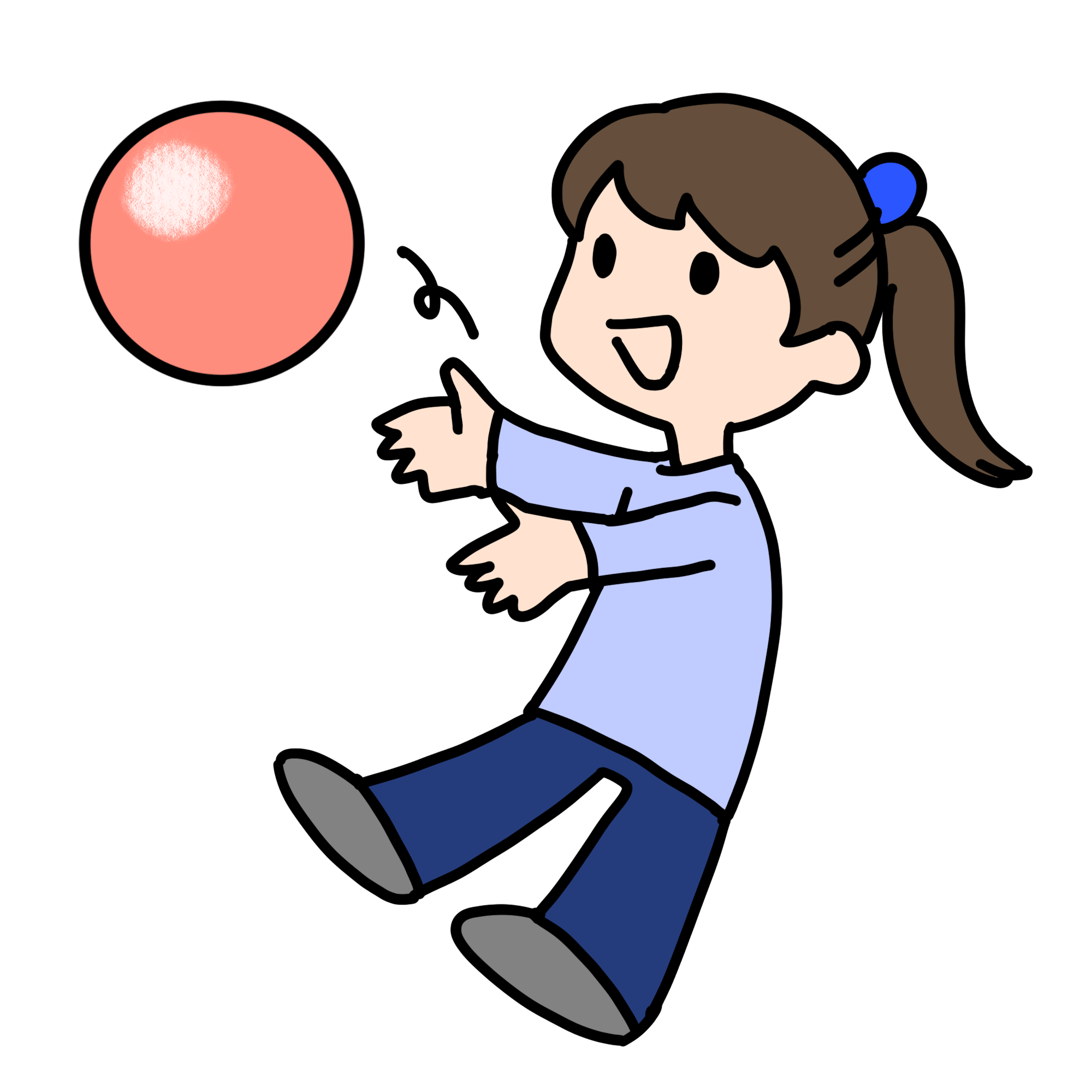投げるのイラスト素材 - イラスト素材を無料でダウンロード 無料イラスト素材アタム