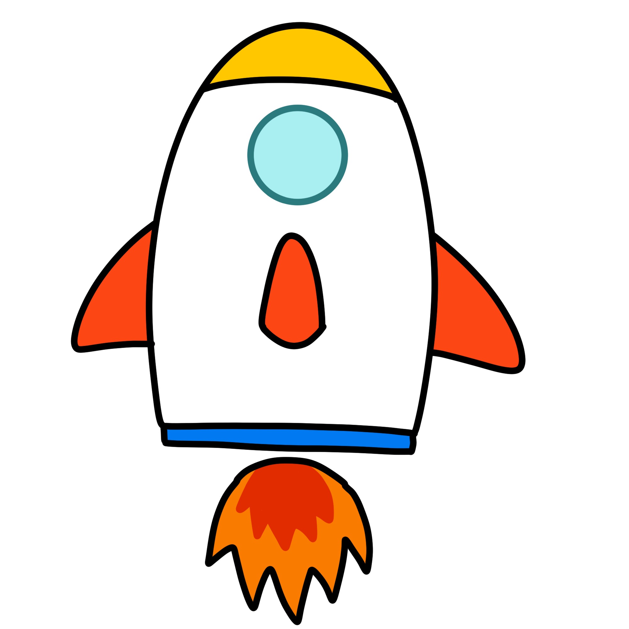 ロケット イラスト 簡単