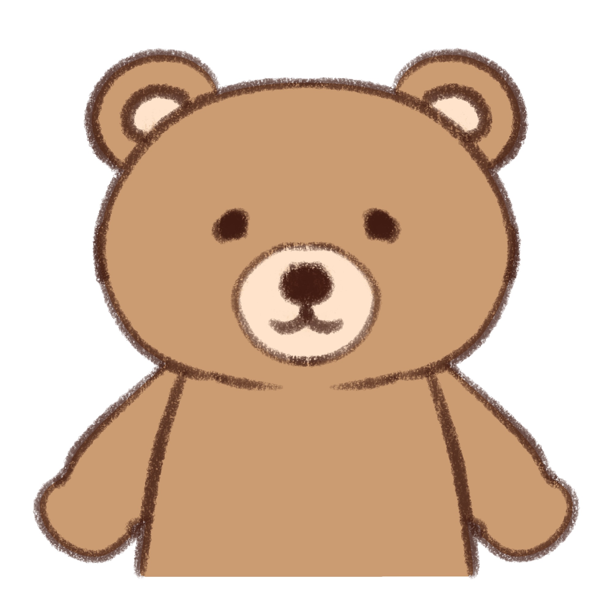 くま イラスト ゆるい