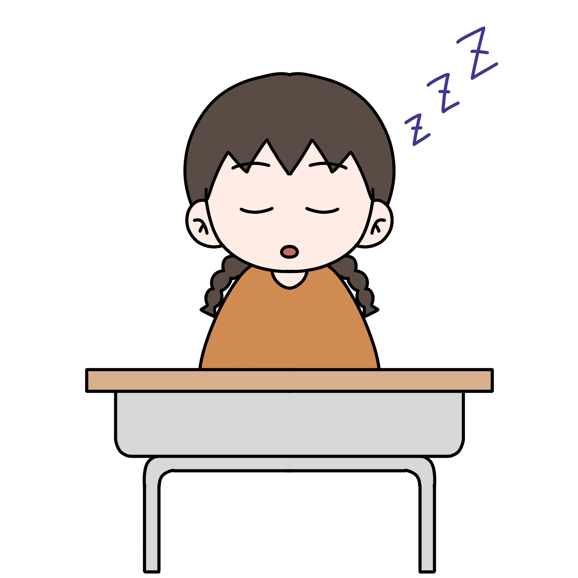 眠いのイラスト素材 - フリーイラスト素材配布サイトIllustATAM