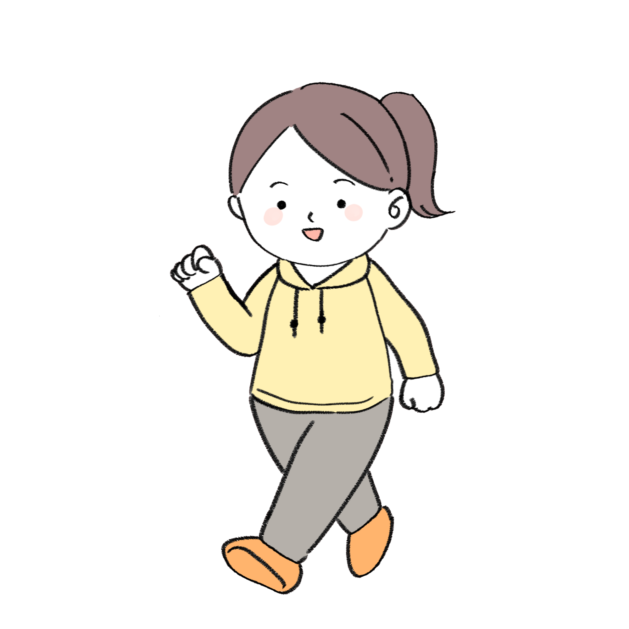 散歩のイラスト素材 - イラスト素材を無料でダウンロード 無料イラスト素材アタム