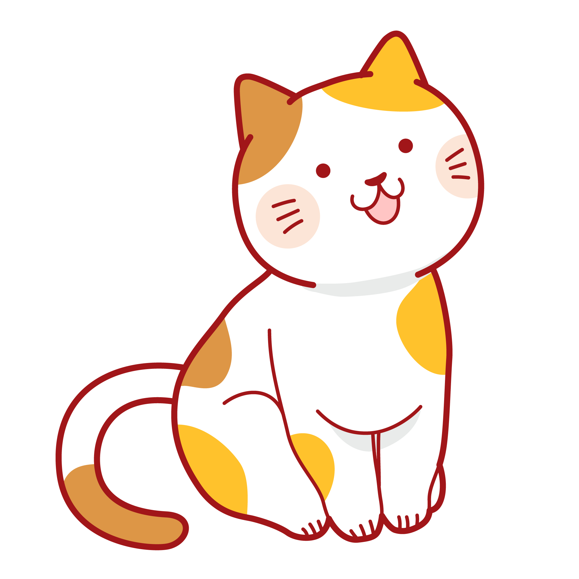 かわいい猫のイラスト素材 - フリーイラスト素材配布サイト 無料イラスト素材アタム