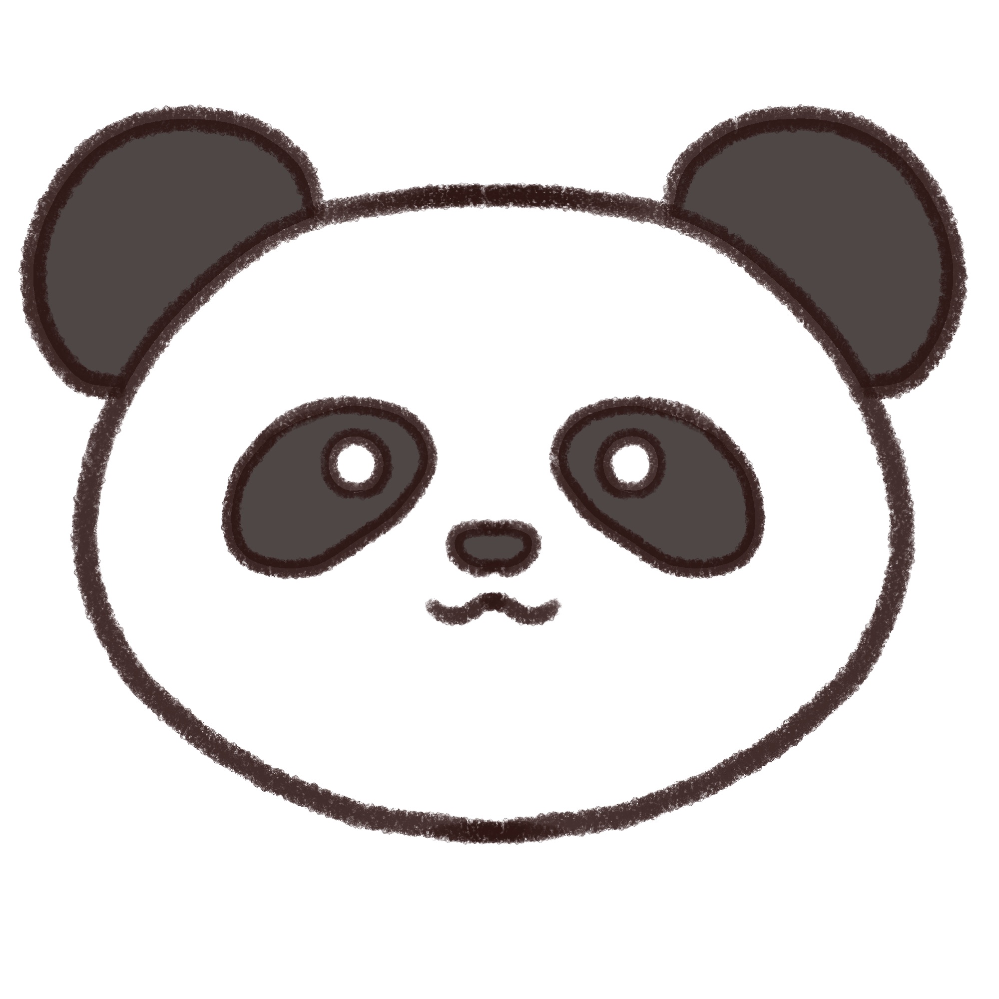 パンダ イラスト 簡単 かわいい