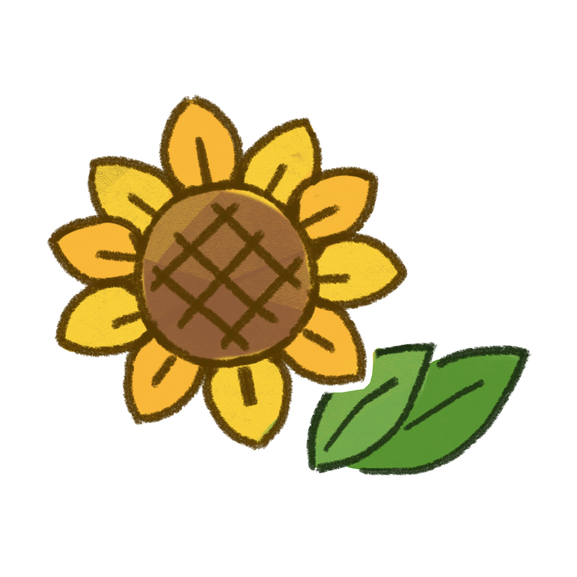 ひまわり イラスト 手書き