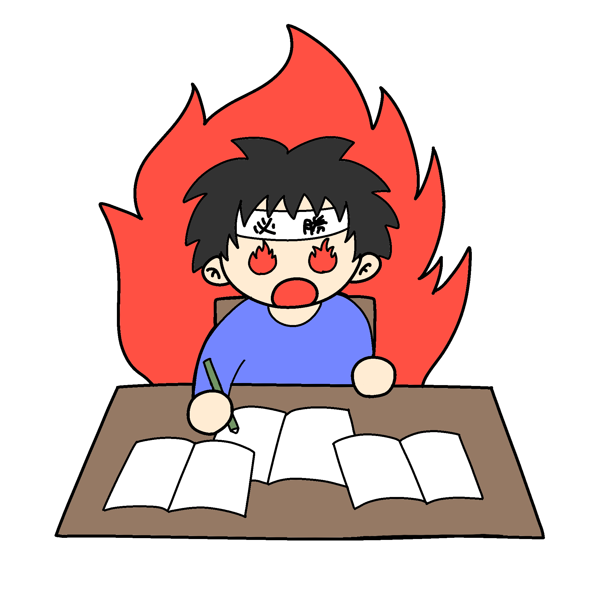 努力のイラスト素材 - フリーイラスト素材配布サイトIllustATAM