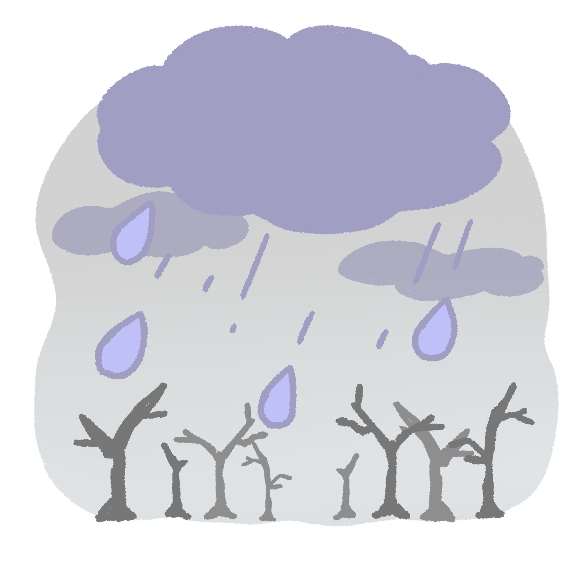 雨のイラスト素材 - イラスト素材を無料でダウンロード 無料イラスト素材アタム