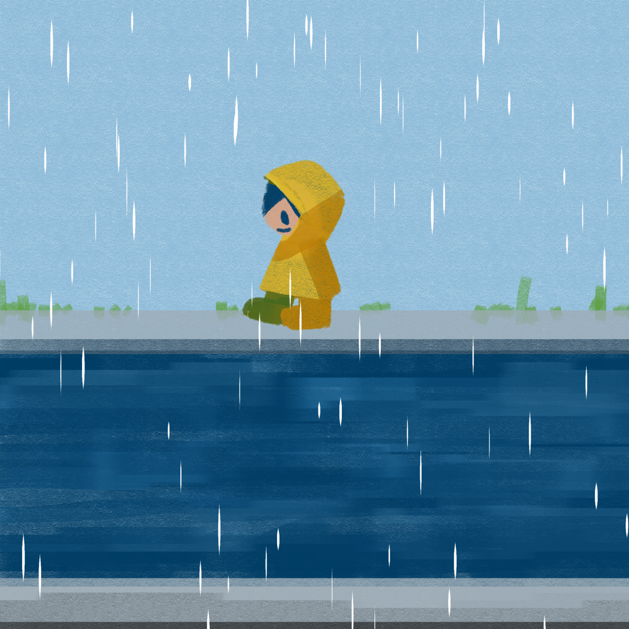 雨のイラスト素材 - イラスト素材を無料でダウンロード 無料イラスト素材アタム