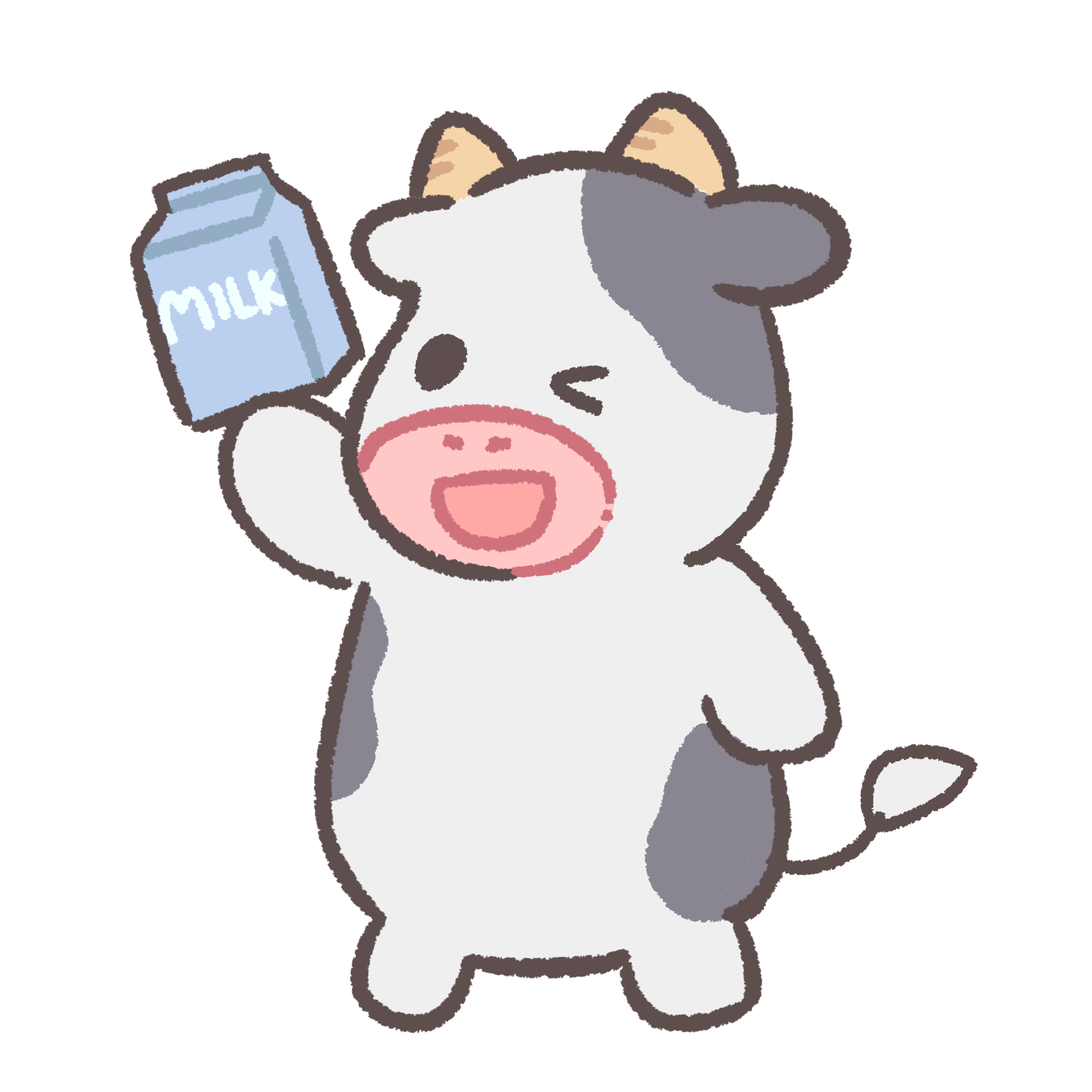 牛のイラスト素材 - イラスト素材を無料でダウンロード 無料イラスト素材アタム