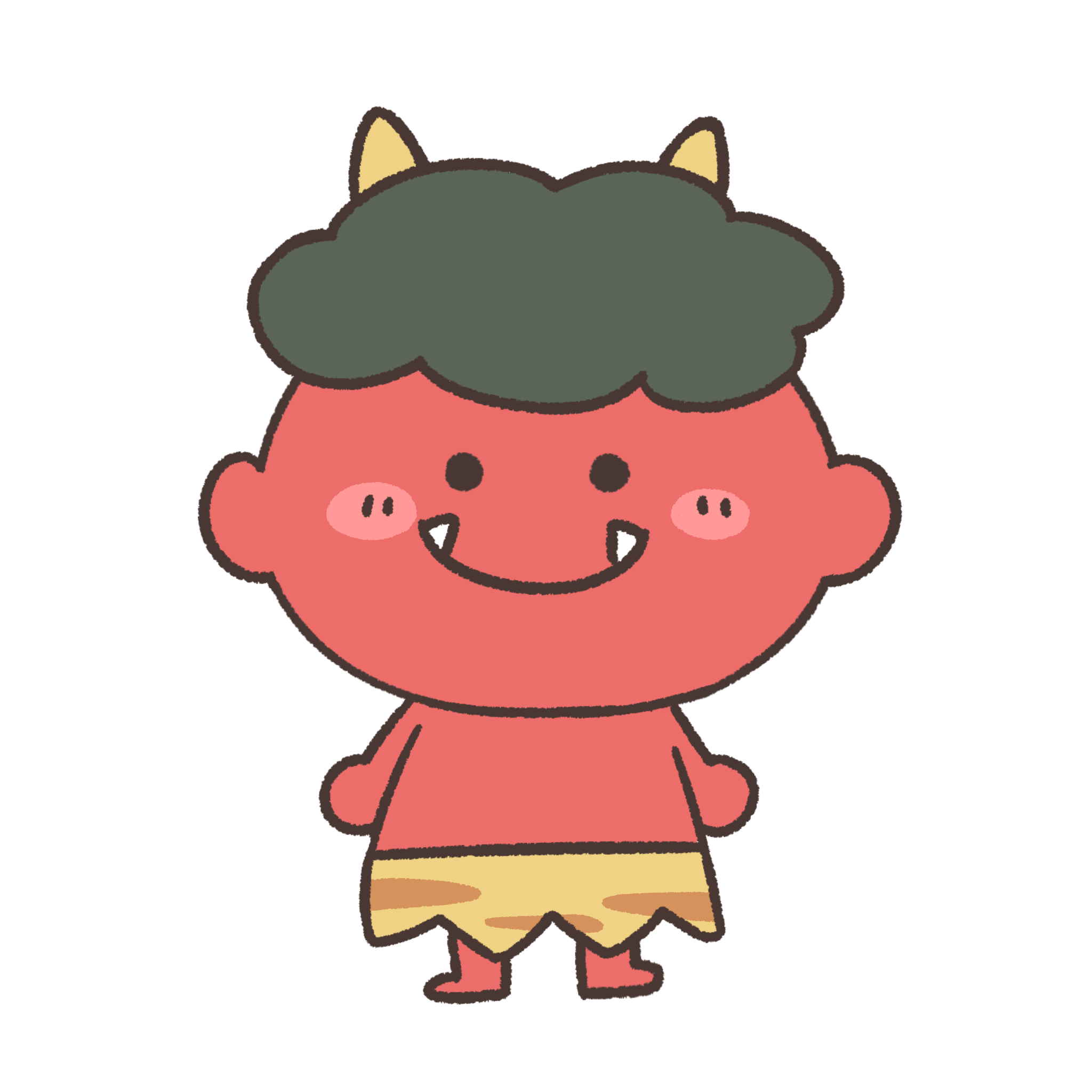 鬼 イラスト かわいい