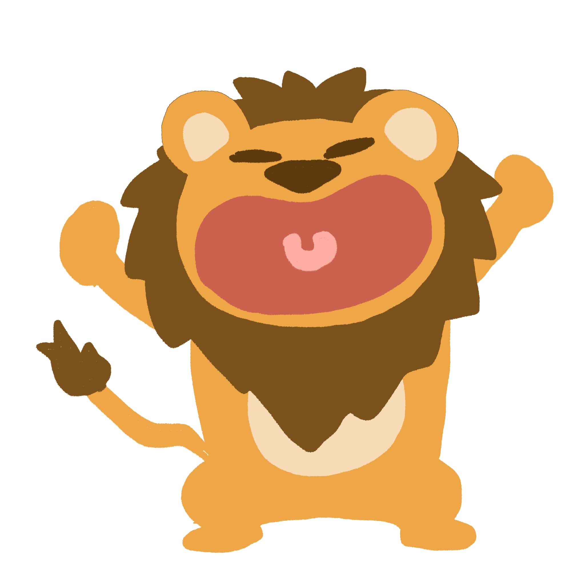 かわいい ライオン イラスト