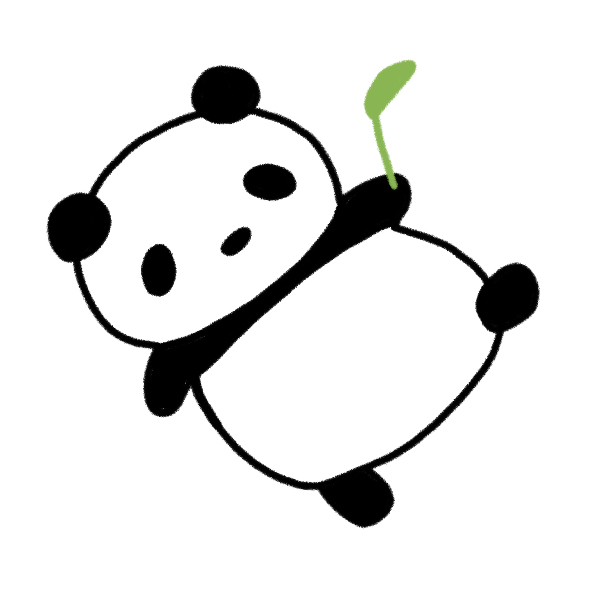 パンダ イラスト 簡単 かわいい