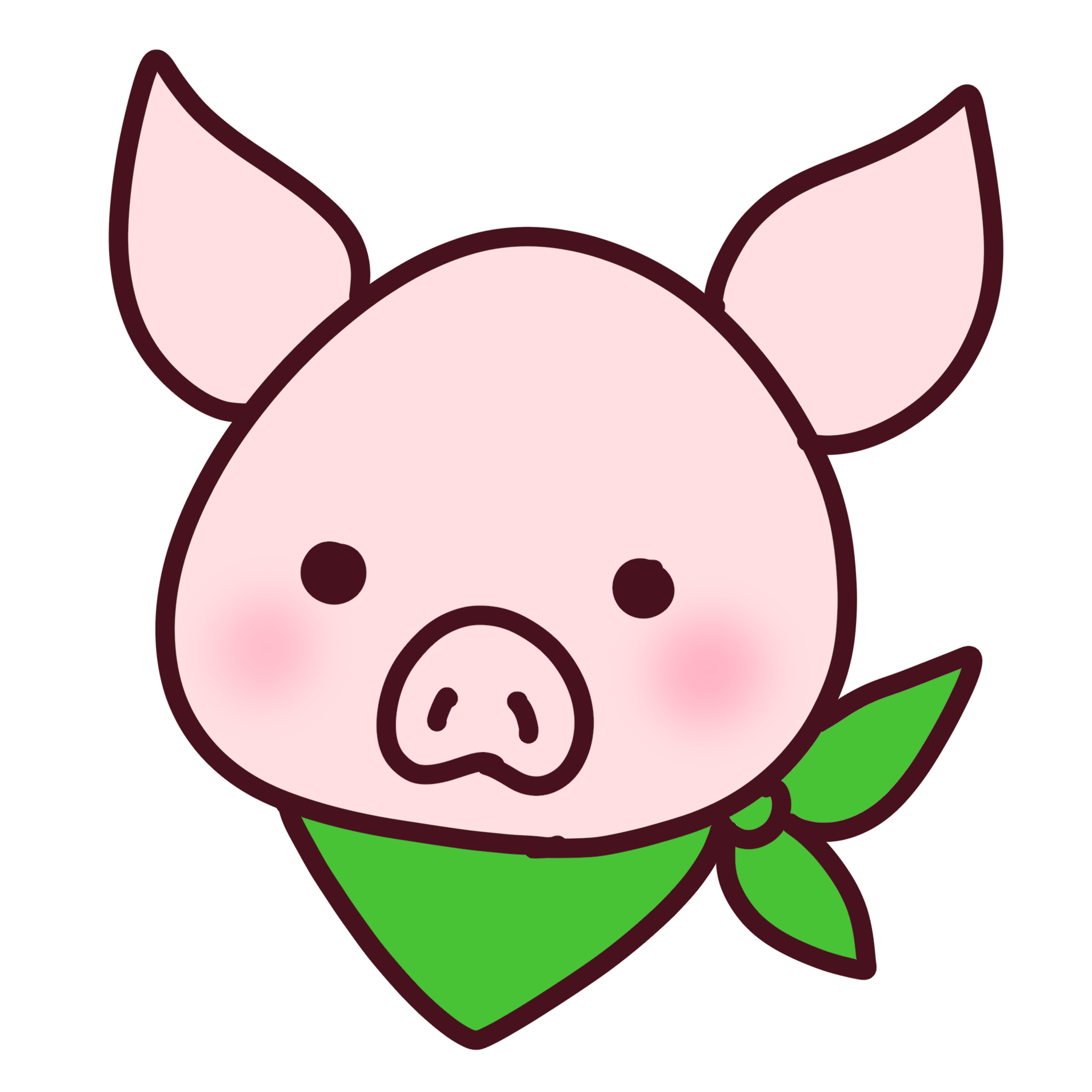 かわいい豚のイラスト素材 - イラスト素材を無料でダウンロード 無料イラスト素材アタム