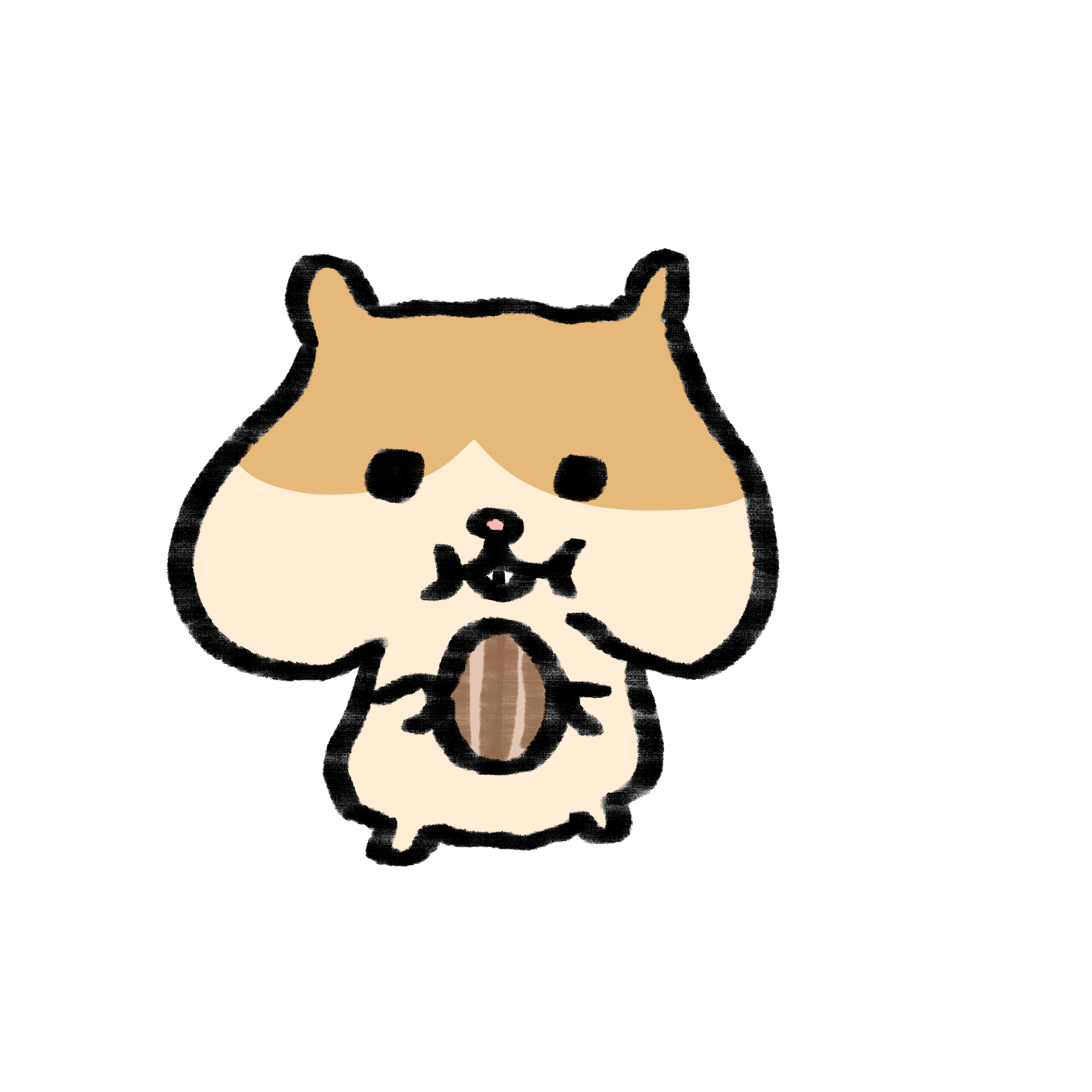 かわいいハムスターのイラスト素材 - イラスト素材を無料で 