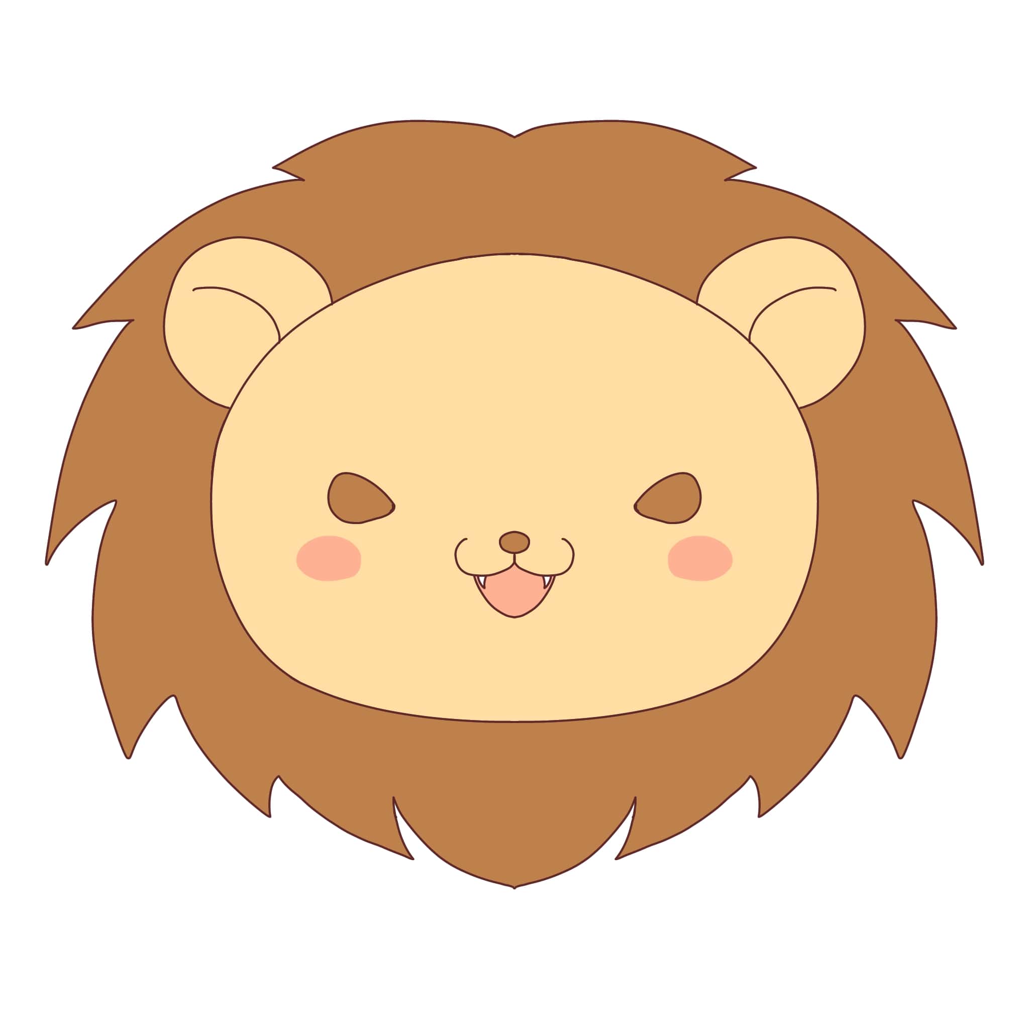 かわいい ライオン イラスト