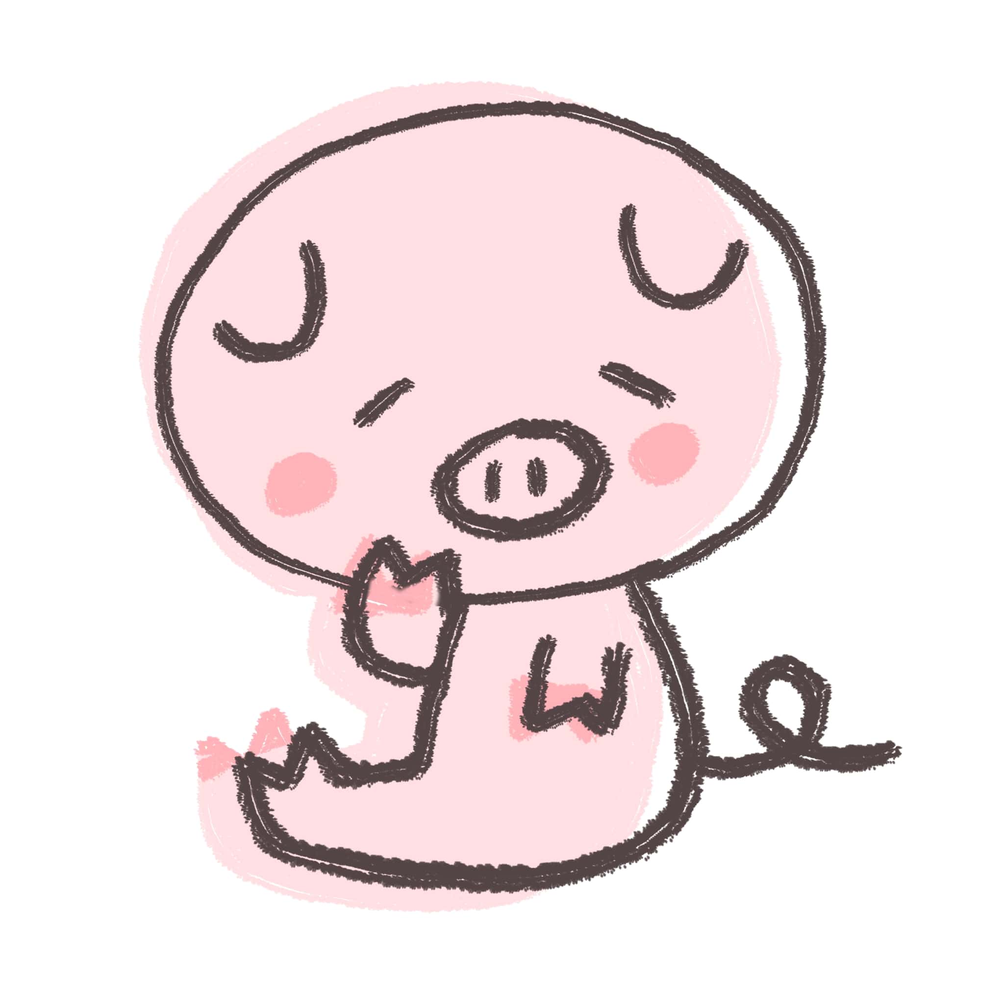 豚 の 絵